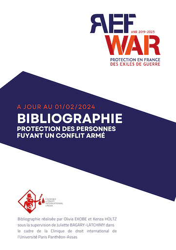 Bibliographie - Protection internationale des exilés de guerre