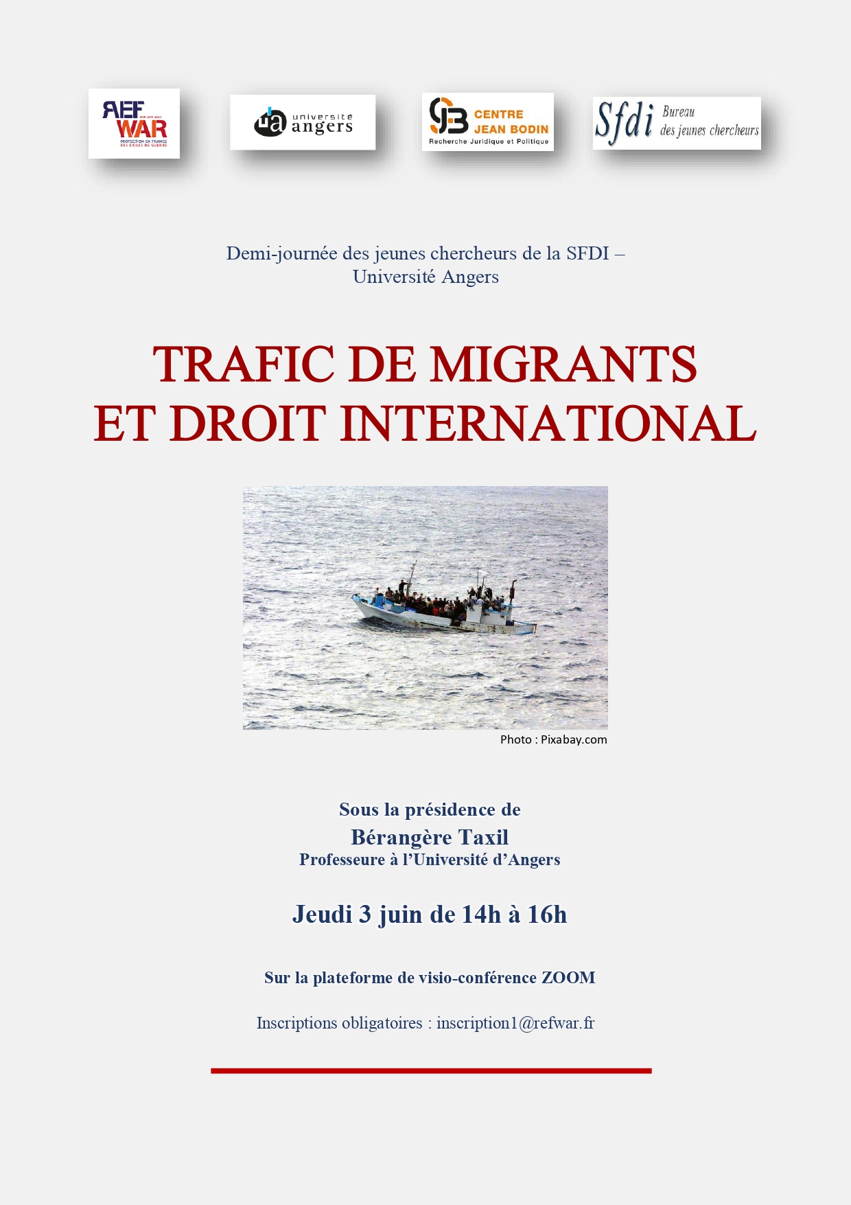 Première demi-journée des jeunes chercheurs de la SFDI  : « Trafic de migrants et droit international »